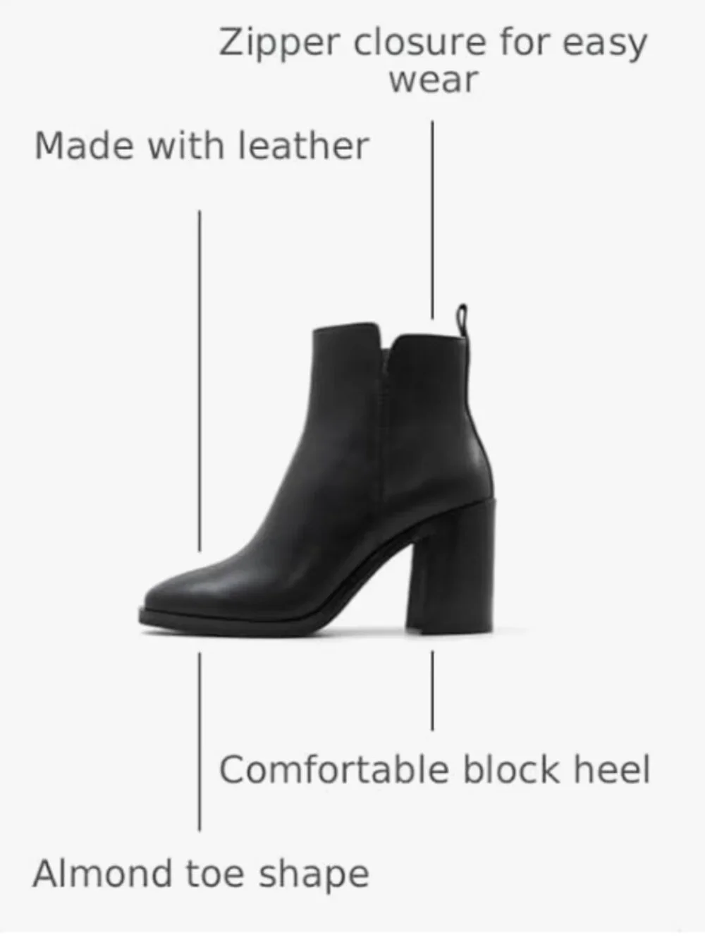 ALDO Women's Hay Casual Boots, Black Size 8 New In Box